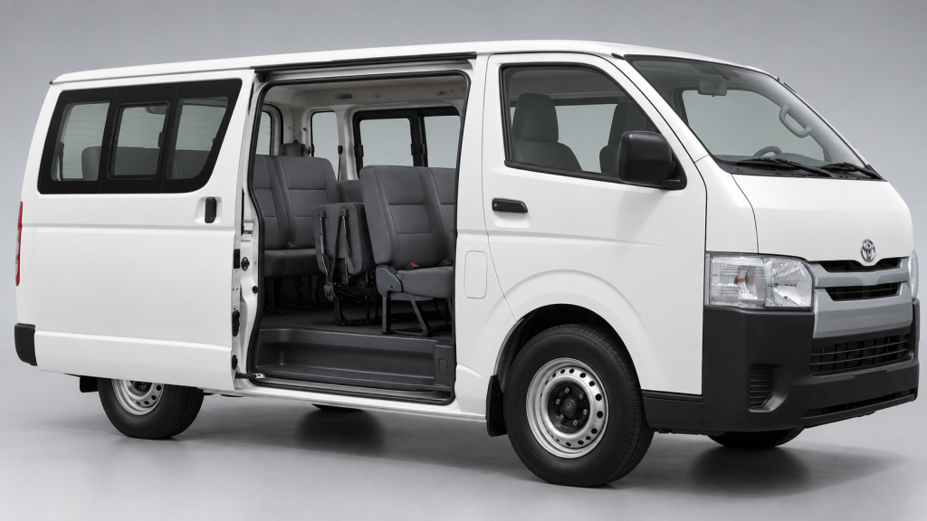 Toyota Hiace H200, puerta lateral abierta-7