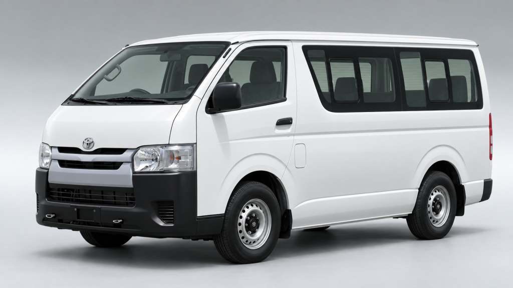Toyota Hiace blanca en estudio-2